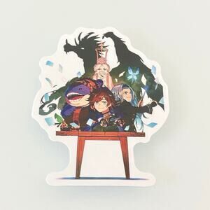 5/$10 Waterproof Vinyl Sticker Anime Fantasy Dragon